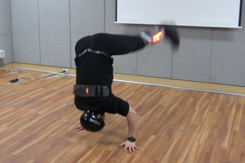 first testing with the rough circuit