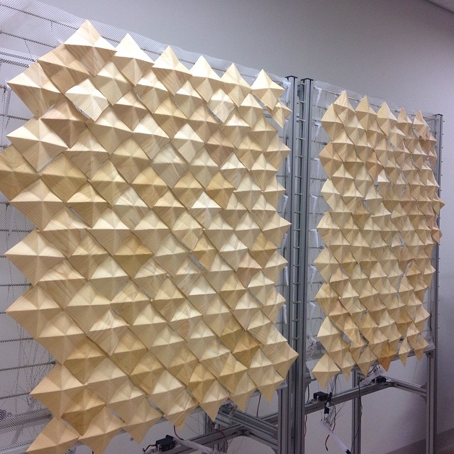 repair work in progress - each scales are made of wooden veneer papers- hand folded.